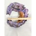Studio Pottery Man On The Moon Garden Hanging Sculpture Purple Brown