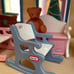 Little tikes rocking chair rocker dollhouse nursery like new!
