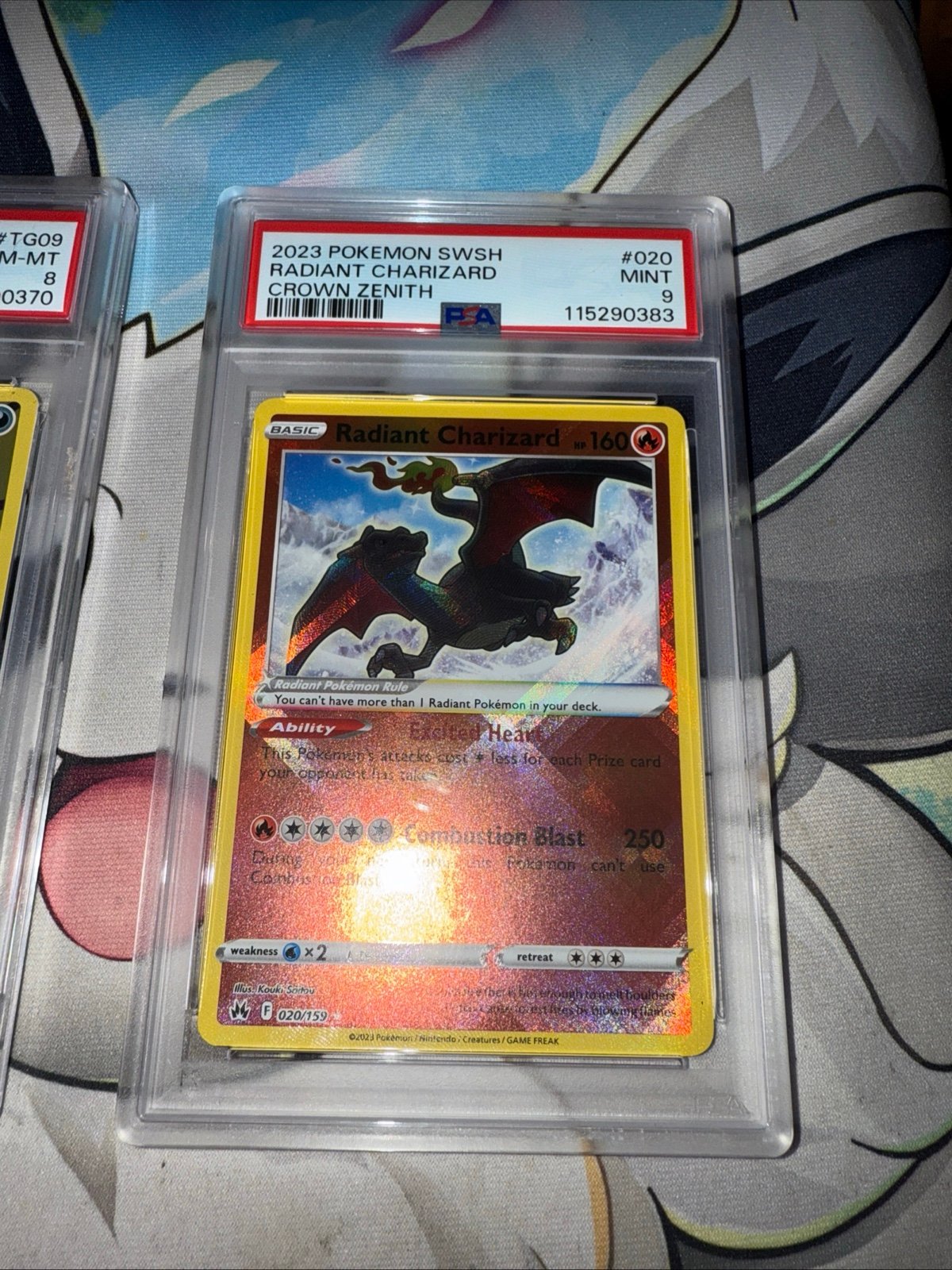 2023 Pokémon SWSH Radiant Charizard Crown Zenith PSA 9 Mint Card #020