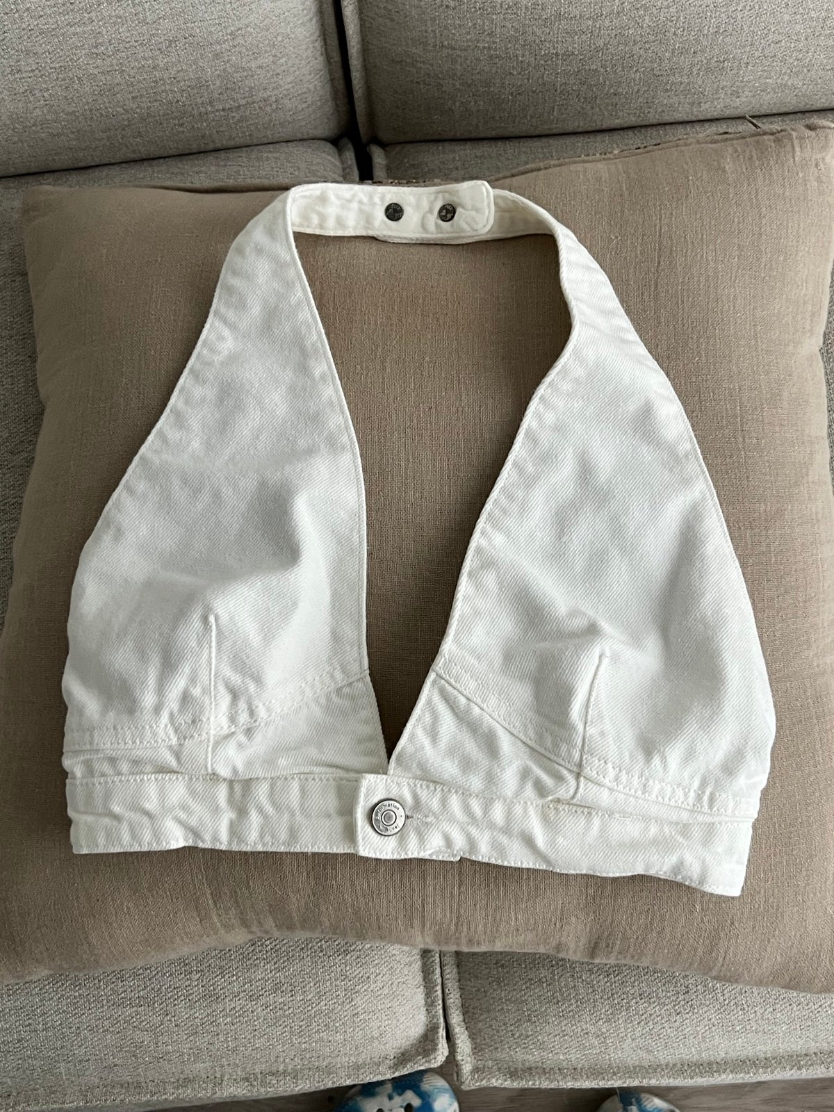 Reformation Gigi Denim Halter Top