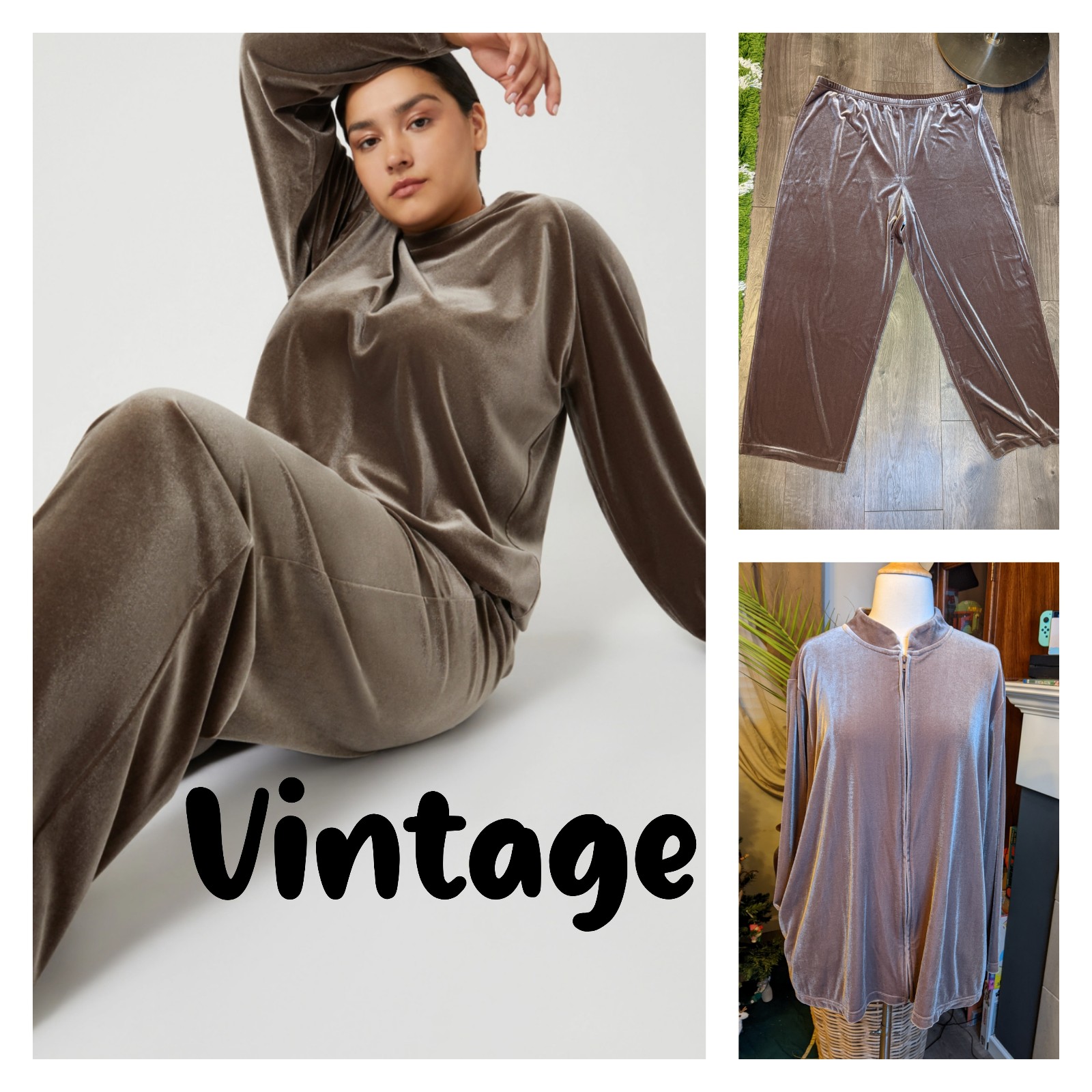 CASUAL CORNER ANNEX STRETCH Brown Velour Active set