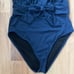 we wore what - navy blue brooklyn halter top swimsuit - women's size M
