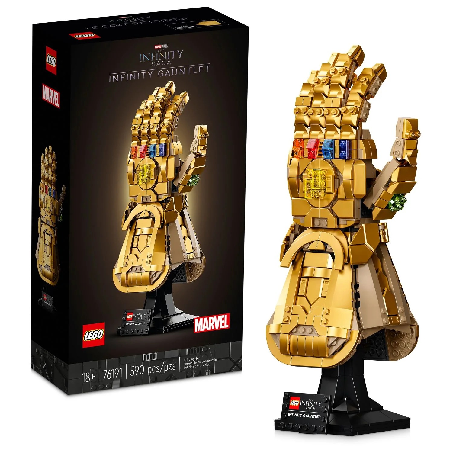 LEGO Marvel Infinity Gauntlet Set 76191, Thanos Glove with Infinity Stones, Coll