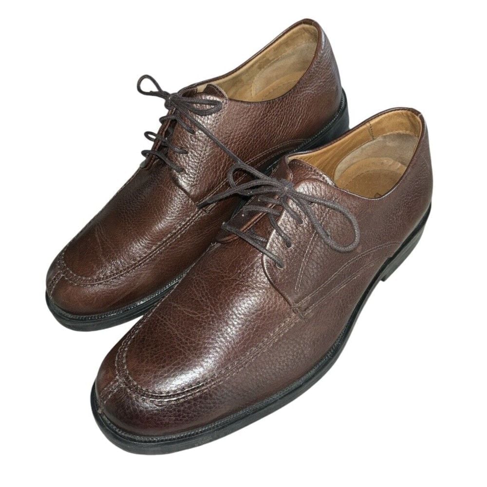 Studio Belvedere Marley Leather Oxford Shoes Mens Sz 9 1/2 D Brown Made Brazil