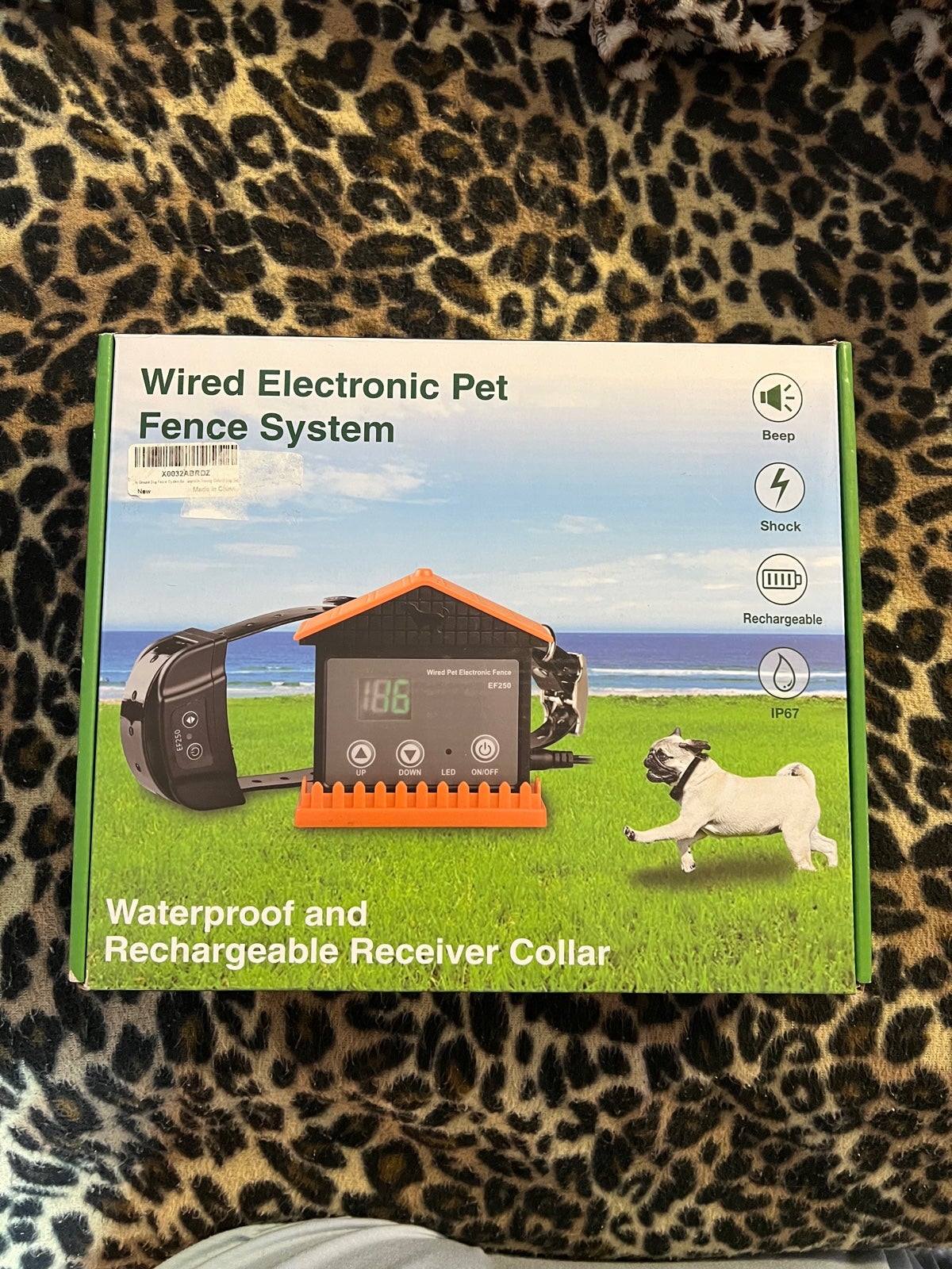 Wired electric pet fence system