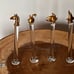 5 pc set Set Vintage Crystal Glass Knife Rests