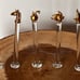 5 pc set Set Vintage Crystal Glass Knife Rests