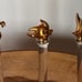 5 pc set Set Vintage Crystal Glass Knife Rests