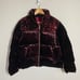 NWT Anthropologie Vera Sequined Velvet Puffer Jacket Wine Burgundy Small
