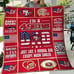 San Francisco 49ers Fleece Blanket 49ers Dad Niners 40x30