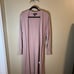 NWT Express Dusty Pink Blush Long Cardigan Belted Duster Sweater XL