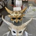 Ivory Gold Masquerade Mask, Ladies Masquerade Mask, Couple Party Mask, 1 Pair