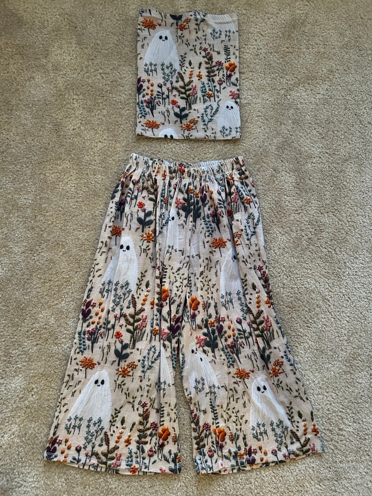 Boho Floral Ghosts Two Piece Set