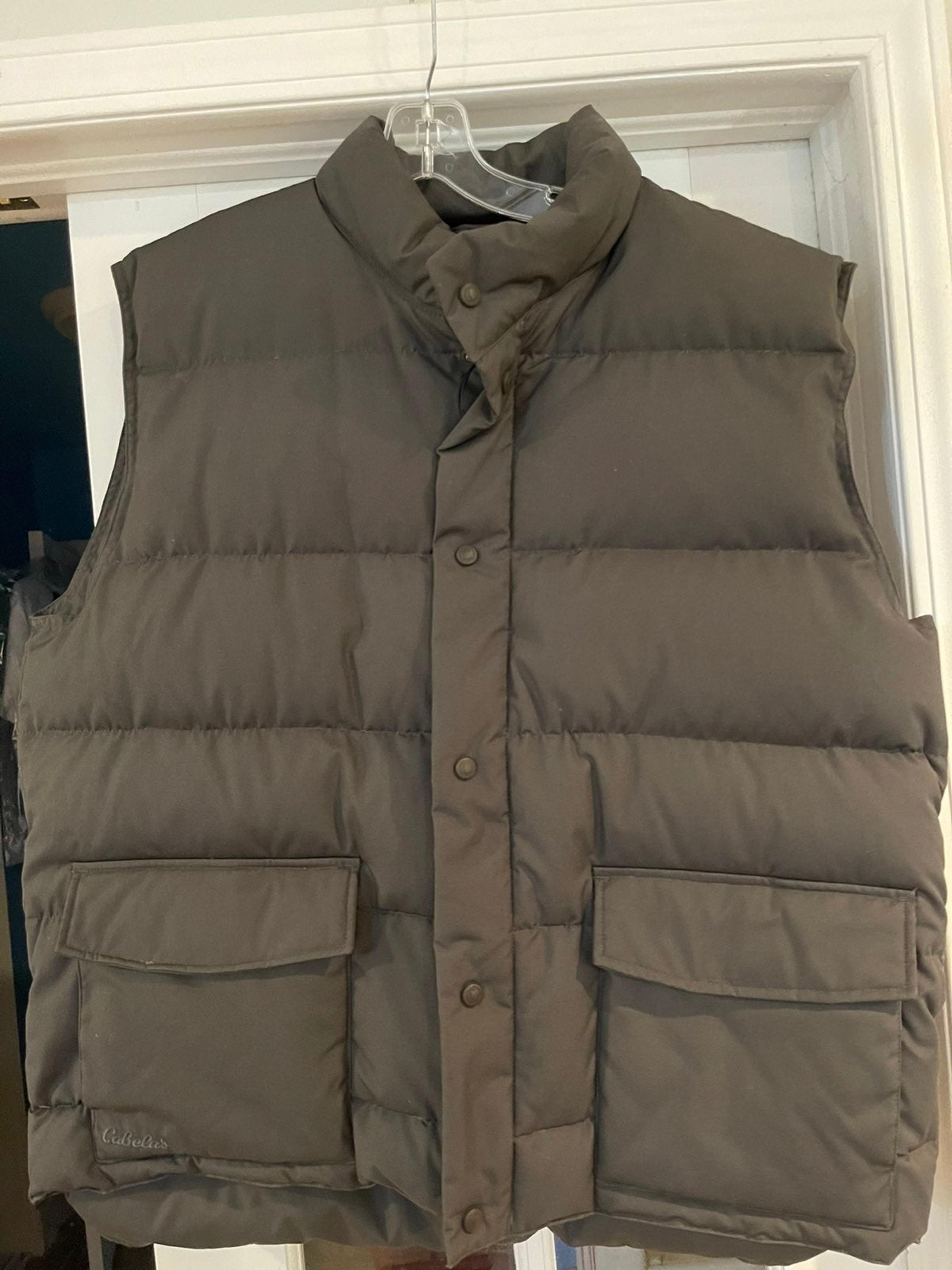 Cabela's Outdoor Gear Goose Down Puffer Vest Mens Size XL Tall