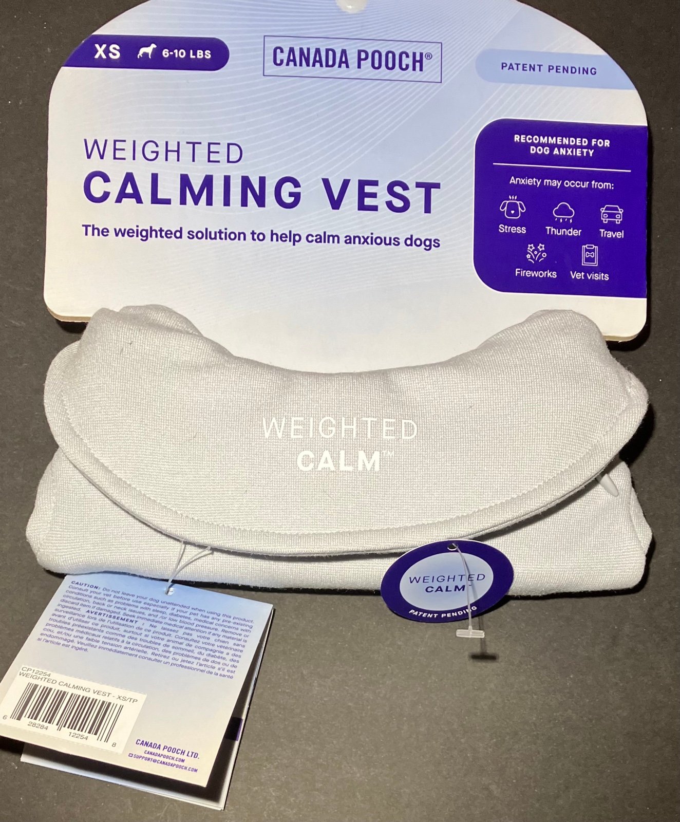 dog weighted vest anxiety