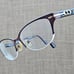 Coach Women Eyeglasses Half Rim Frame Satin Dark Brown/Dark Tortoise JACKIE