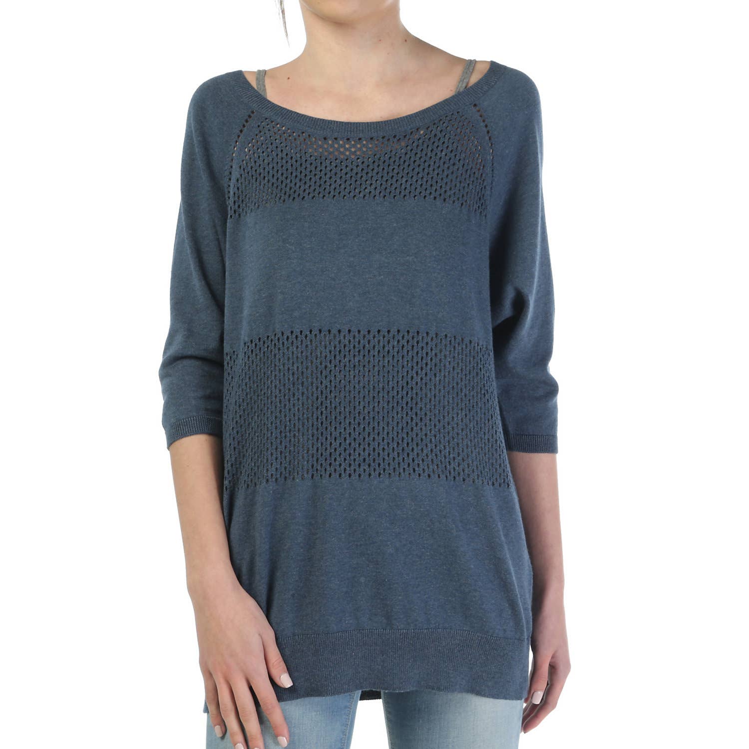 NWT! Lole Soft Mable Knit Sweater Dark Denim Size XL