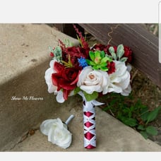 Blush Pastel Succulent Wedding Bouquet