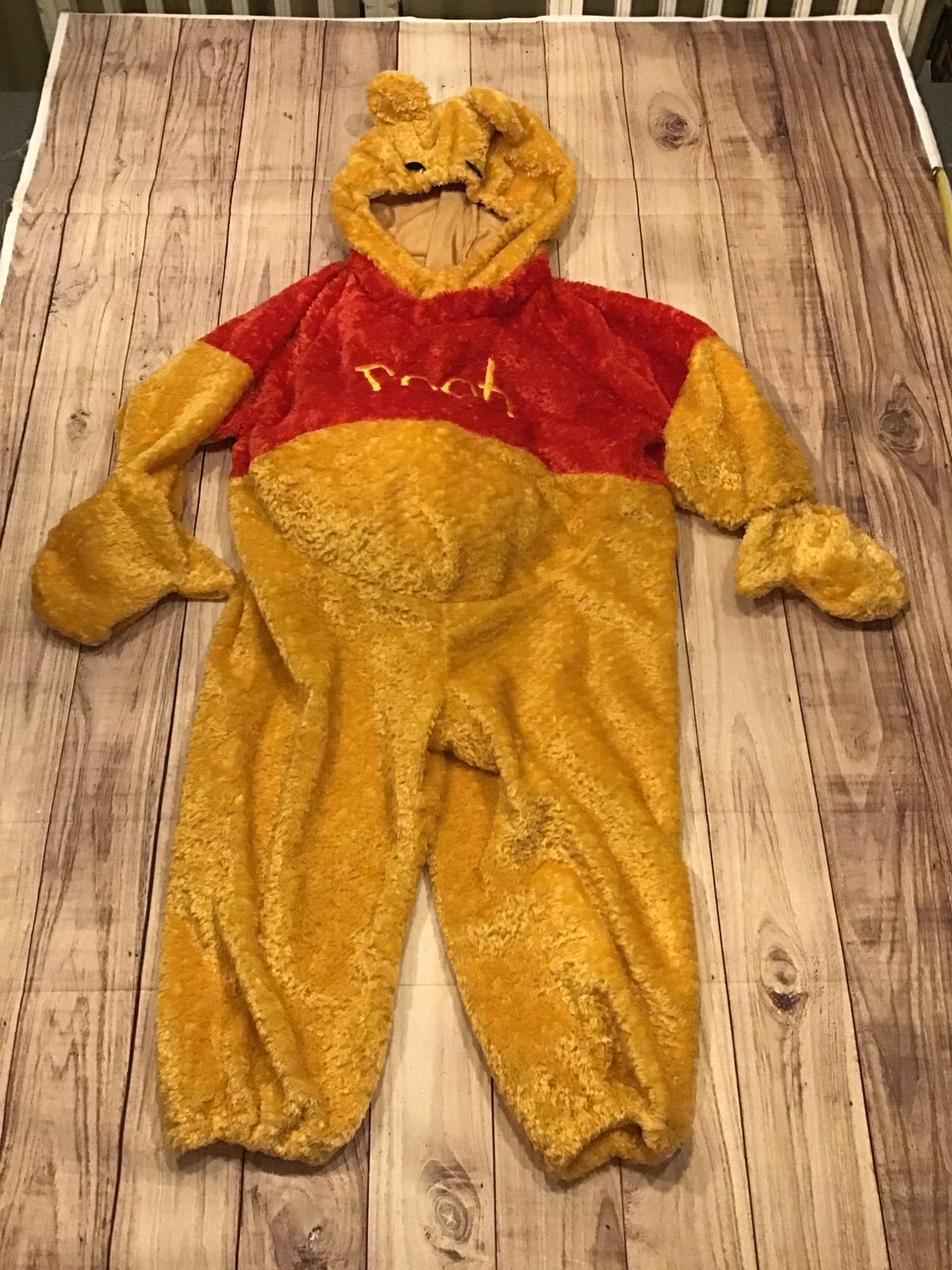 disney store vintage Winnie the Pooh fuzzy furry costume XXS