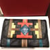 BG Street Clutch Black & Multi Leather