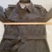 Vintage Lakeland Trench Coat Mens 37X50 Tall Extra Fine Suede Double Breasted