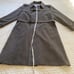 Vintage Lakeland Trench Coat Mens 37X50 Tall Extra Fine Suede Double Breasted
