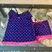 Navy and pink heart P. J. Salvage pajama set size small