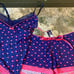 Navy and pink heart P. J. Salvage pajama set size small