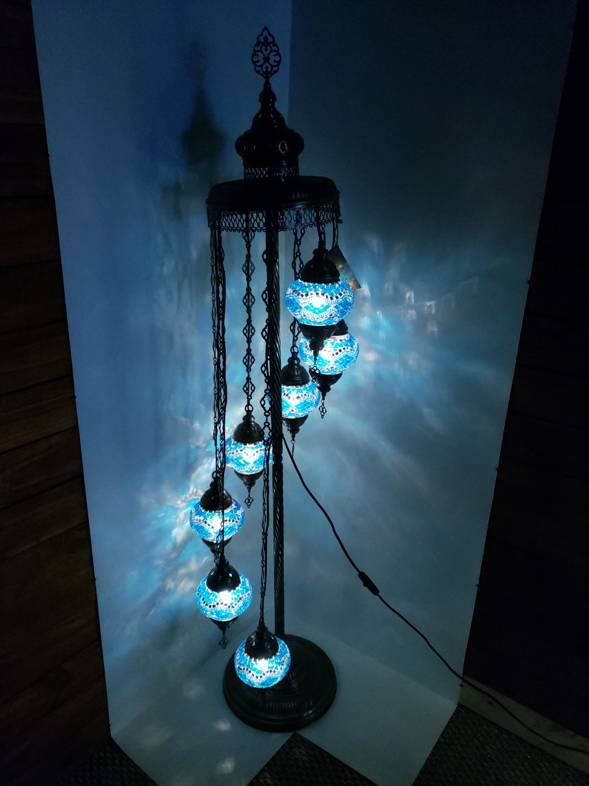 %100 Handmade Turkish mosaic floor lamp