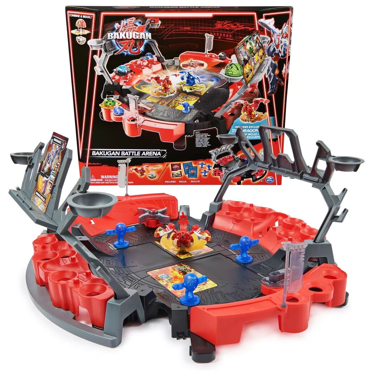 Bakugan Battle Arena Playset with Exclusive Spinning Dragonoid Toy - SEE PHOTOS