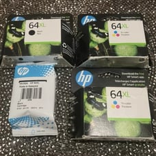 HP 64XL Ink Cartridge Combo Lot Of 4- 2 Each- Expires May 2025