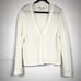 White Label White Company Organic Cotton Chunky Knit Cardigan Sweater Womens L