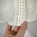 White Label White Company Organic Cotton Chunky Knit Cardigan Sweater Womens L