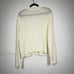 White Label White Company Organic Cotton Chunky Knit Cardigan Sweater Womens L