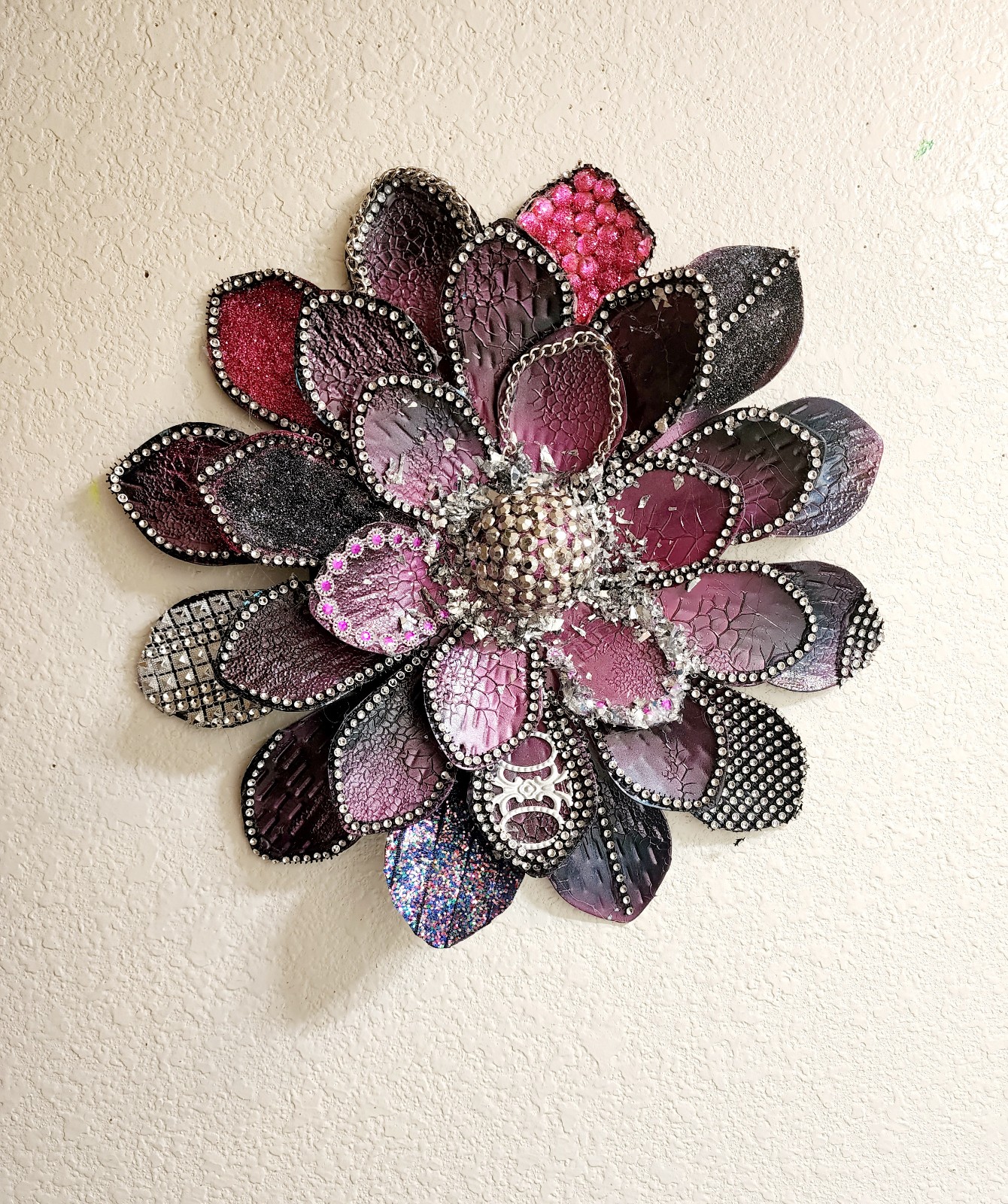 Large metalwall flower