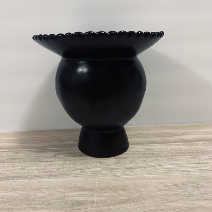 Anthropologie X Pip Woods Ceramics Modern Boho Black Vase