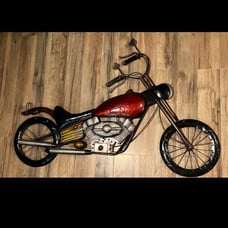 40 Inch Metal Motorcycle 3D Wall Art