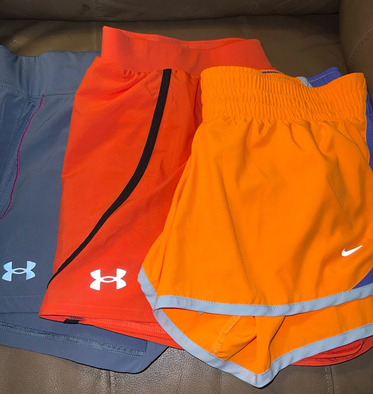 Bundle of Under Armour and Nike Athletic Shorts, Women’s Size LG