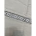 VTG Tablecloth Floral Cross Stitch Point Crochet Border Farmhouse Cottag 46 x96