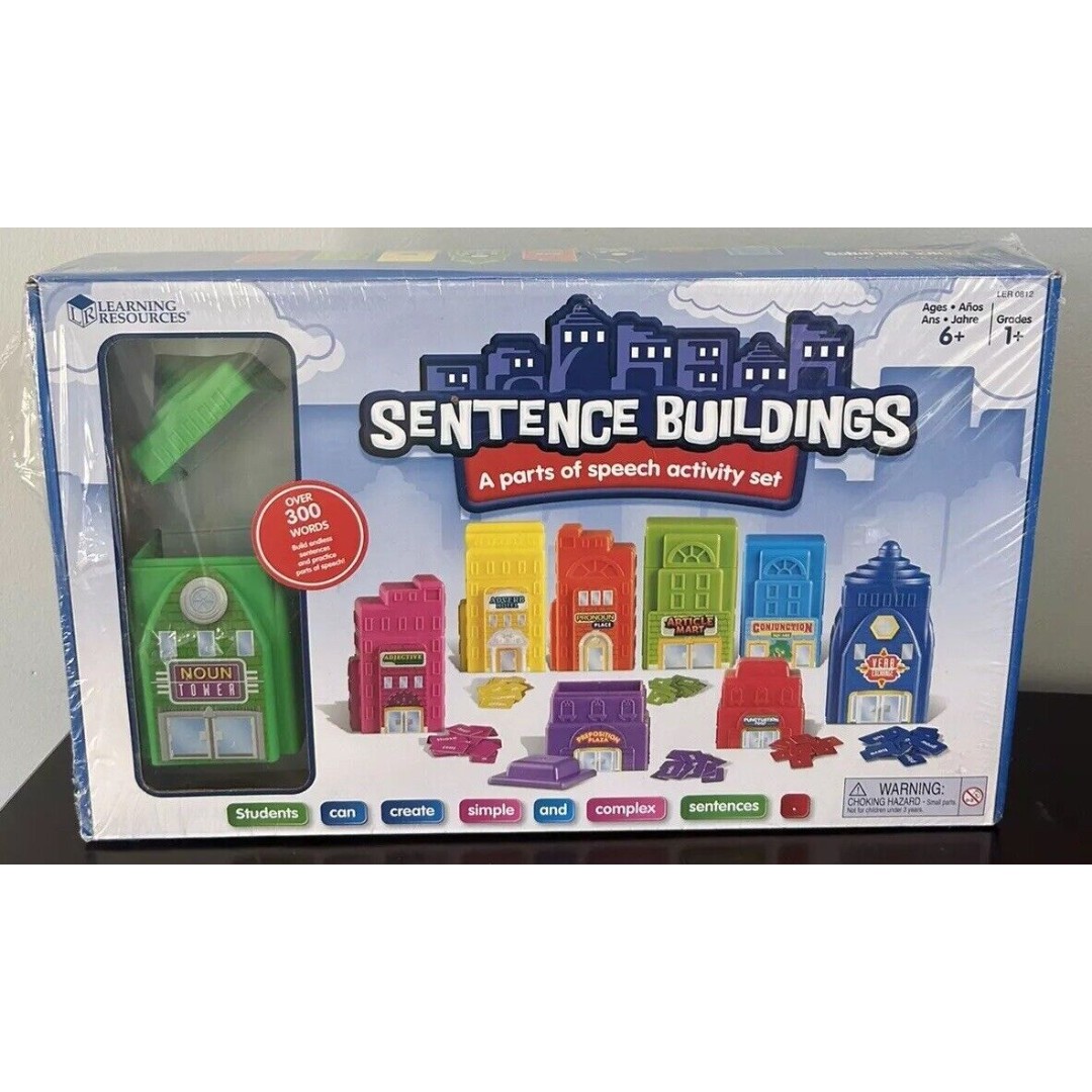 Learning Resources Sentence Buildings Parts of Speech Activity Set Writing Tool