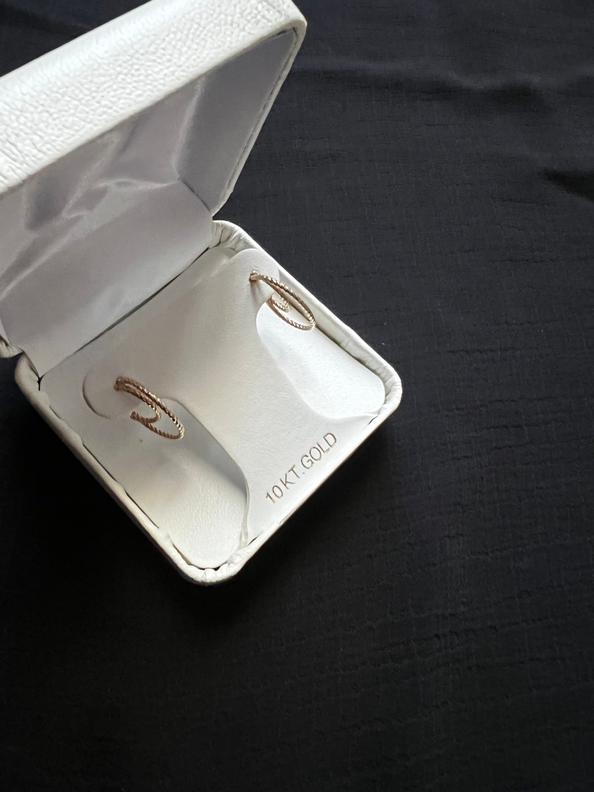 10K solid gold earrings