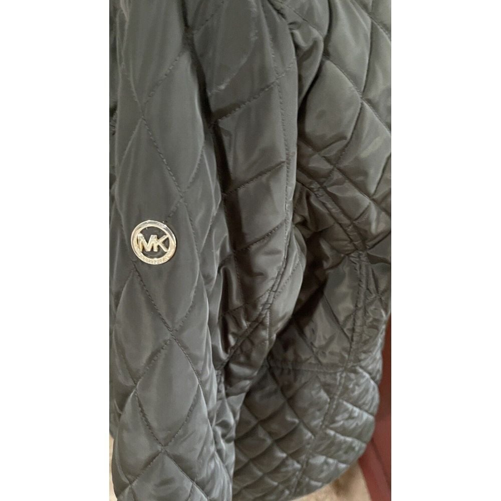 michael michael kors quilted nylon and faux fur puffer