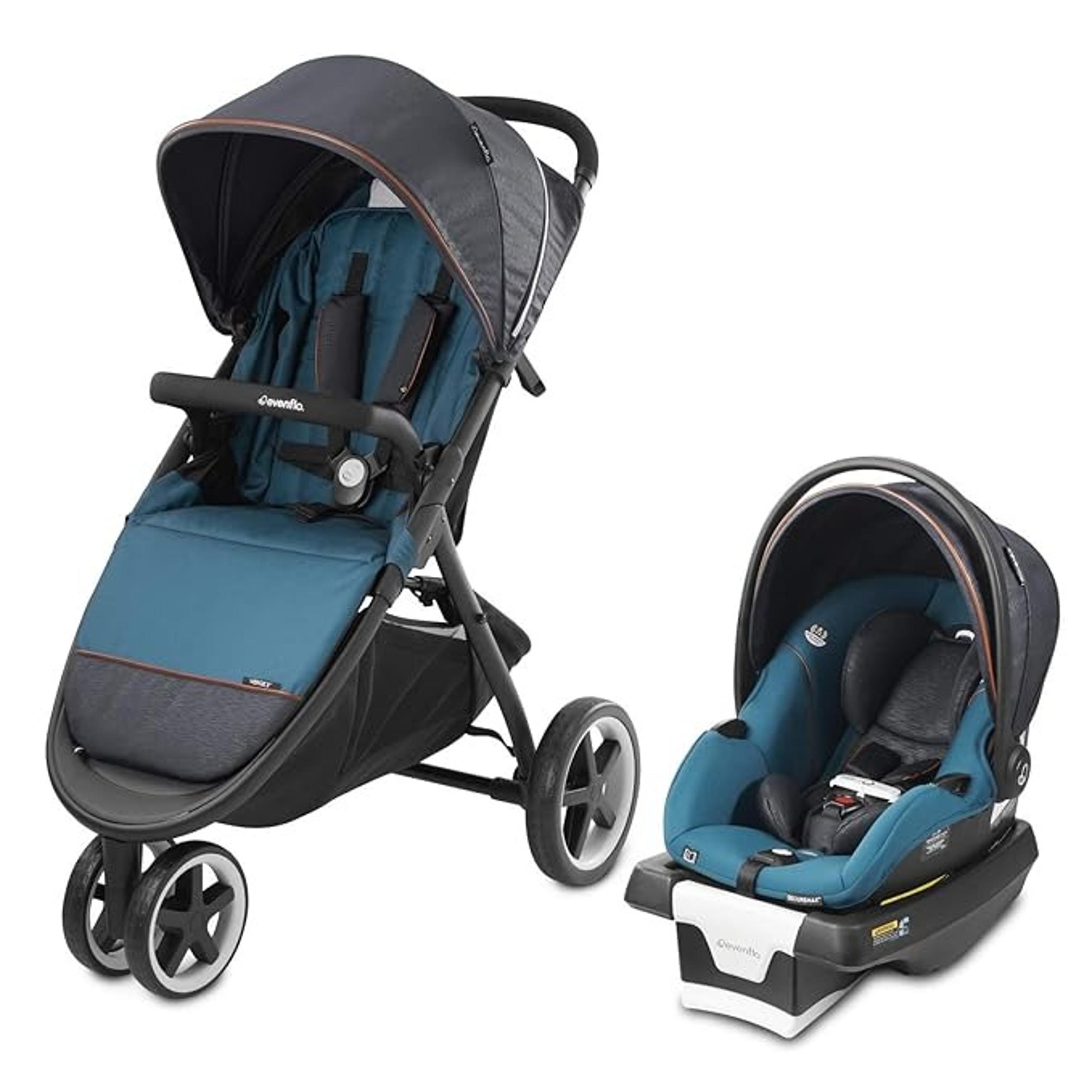 New! Evenflo Gold,Sensorsafe Verge3 Smart Travel System, Includes SecureMax