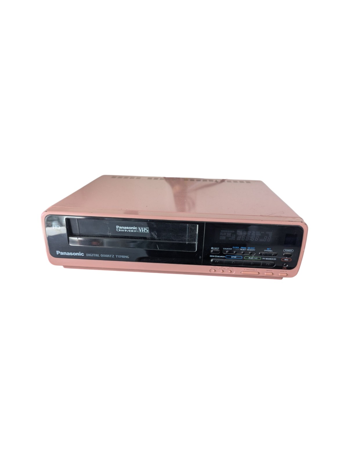Rare Vintage Pink Panasonic Omnivision VHS Designer Series VCR PV-2700R / 2700