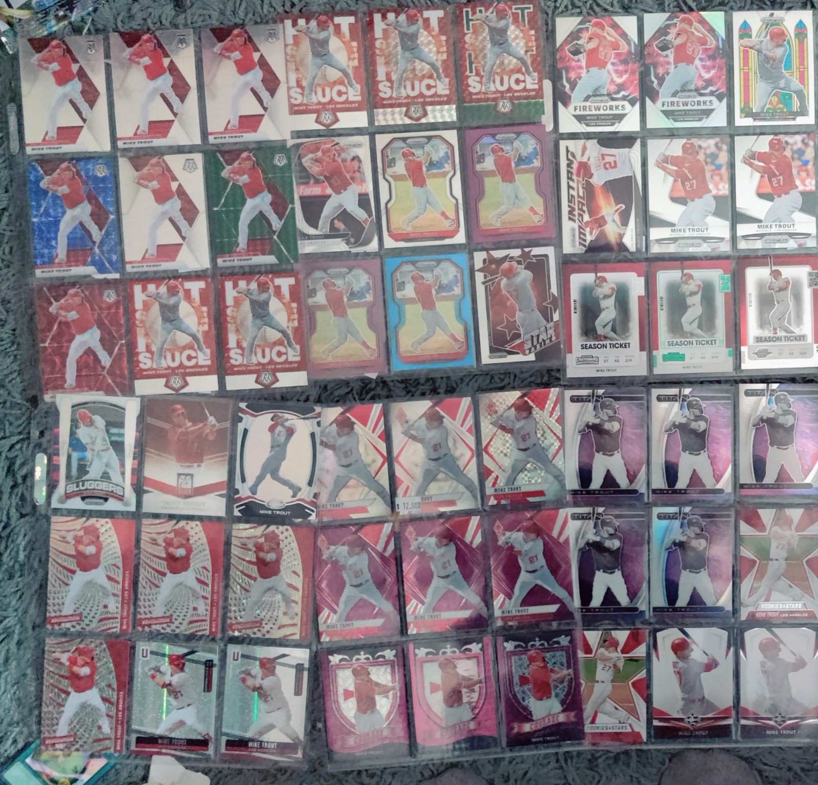 Lot of 324 Mike Trouts