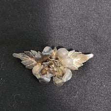 Vintage Sterling Silver 925 Mexico Flower Brooch