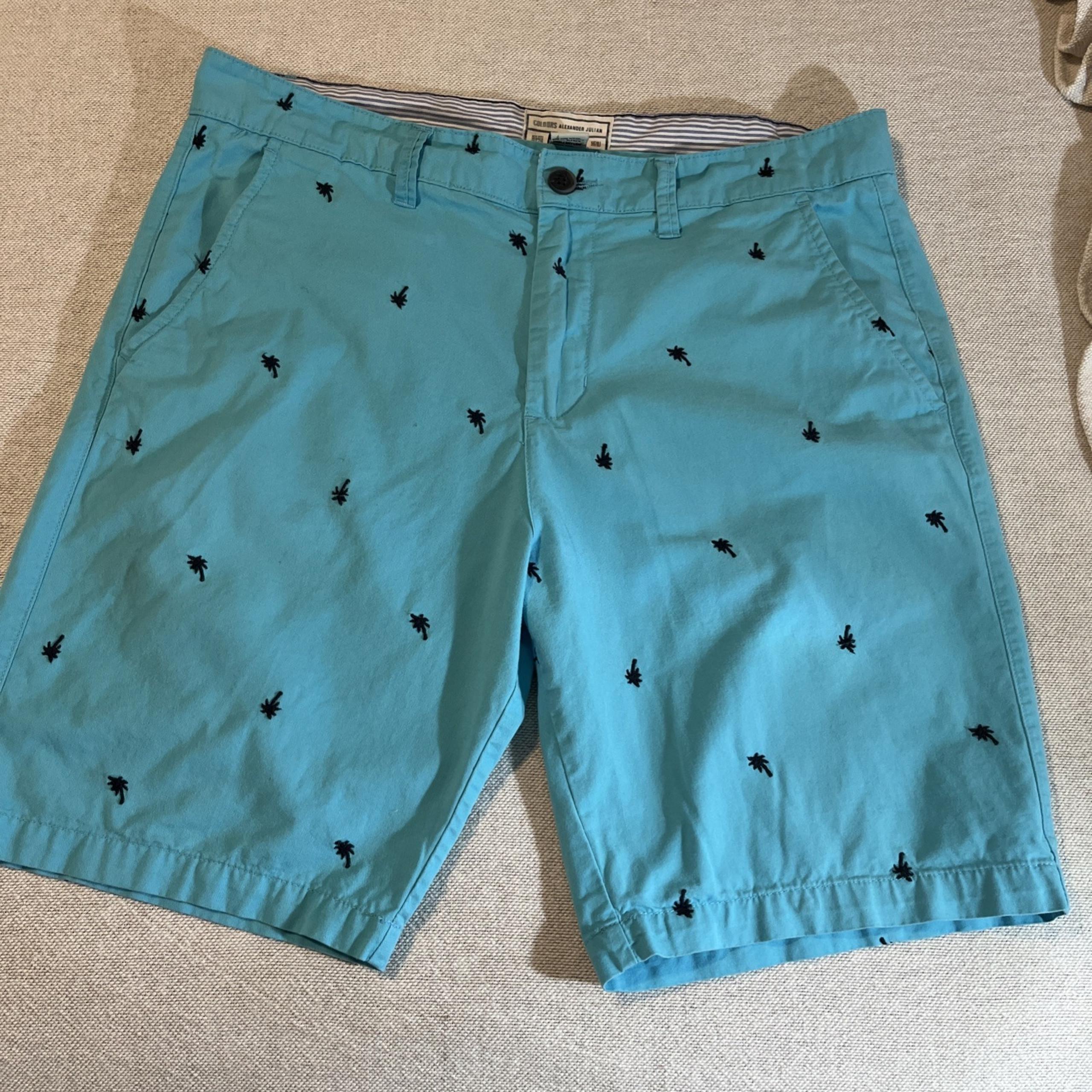 Alexander Julian Colours Aqua Palm Tree Design 34