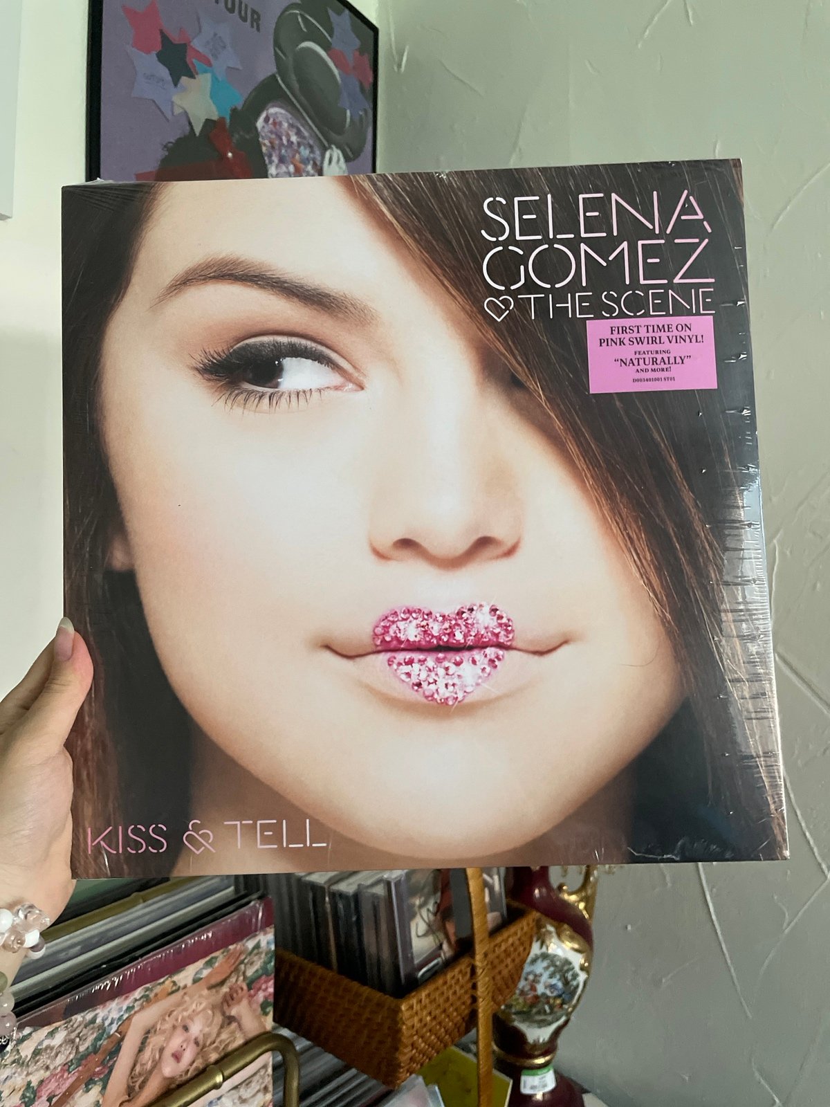 Selena Gomez & The Scene - Kiss & tell - Pink Swirl Vinyl 12” LP Record