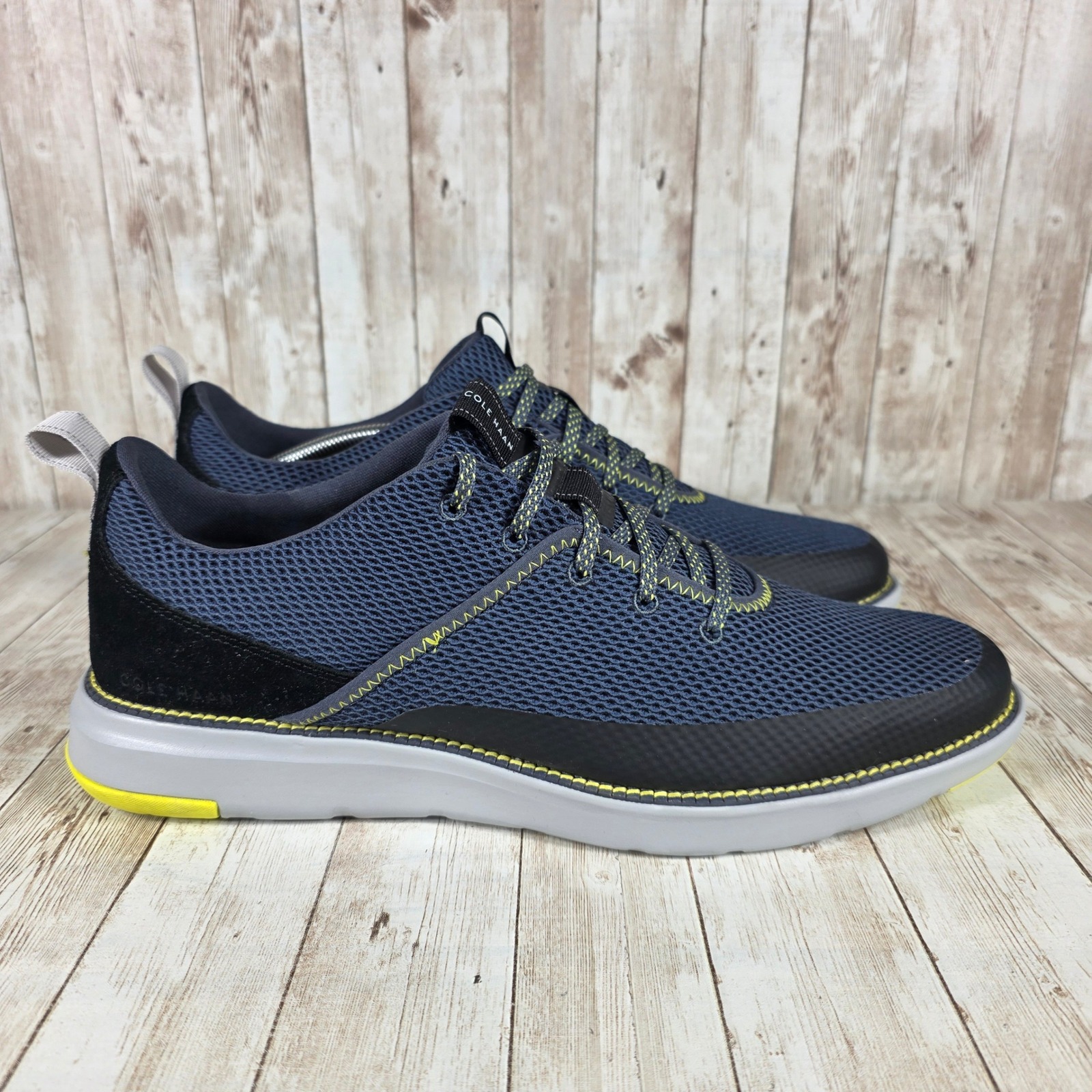 Cole Haan Navy Blue Knit Sneakers Lightweight Comfort Shoes Mens Size 13M
