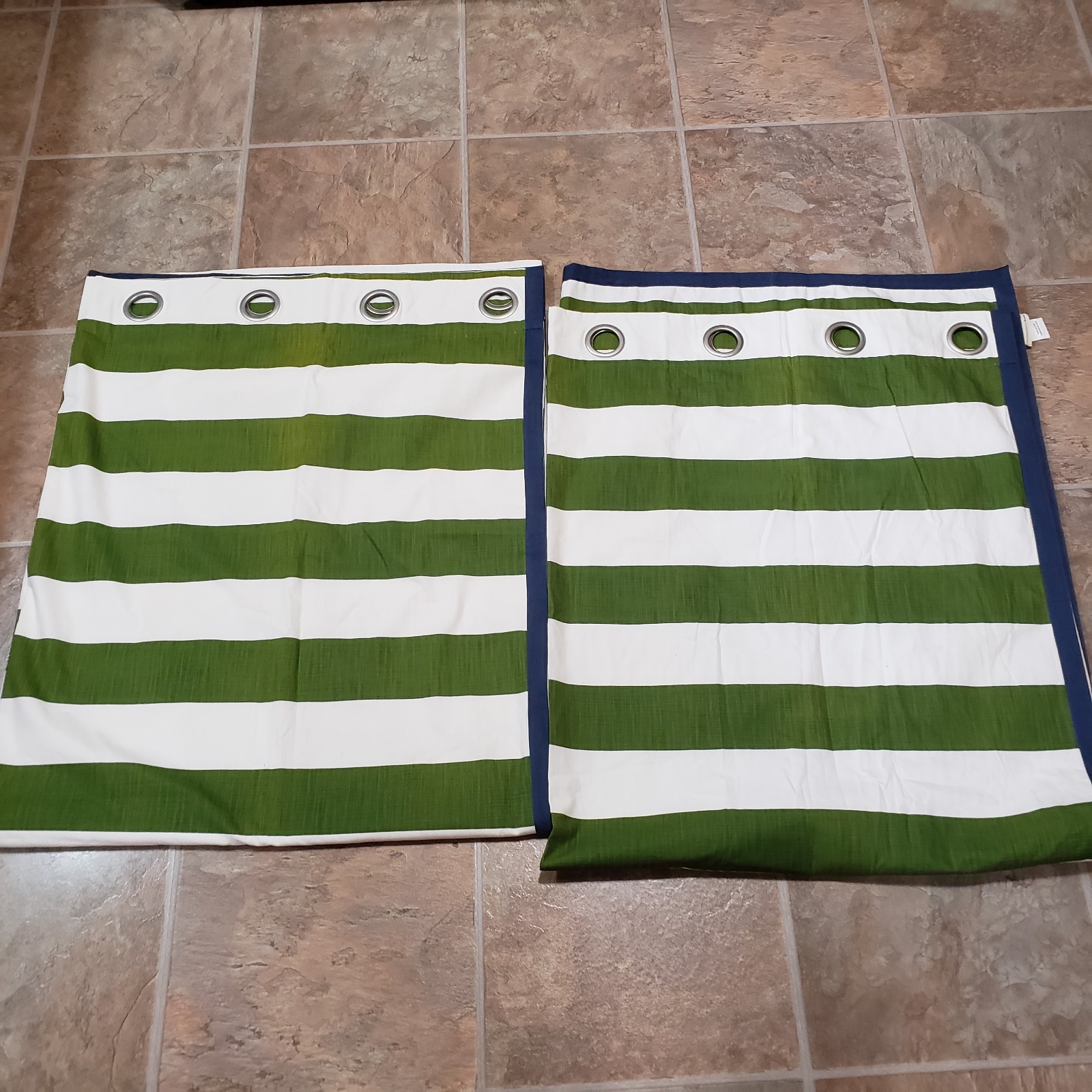 Pottery Barn kids Rugby Stripe curtains